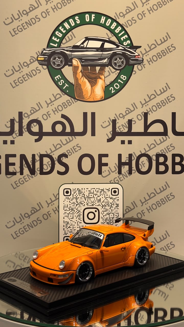 Ignition Model Porsche 911 (964) RWB signal orange 1:18